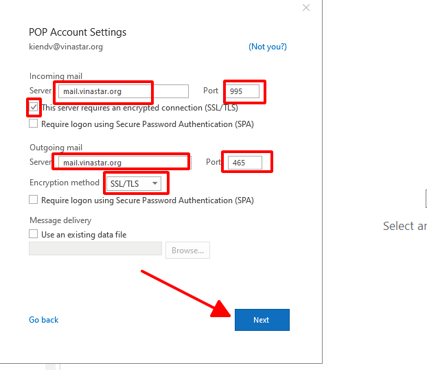 Hướng dẫn cài đặt Mail tên miền trên Outlook 2013 - 2019 (Bằng POP) 7 z1996730757200 9adbe5fdce5dcc518f7fda3a329d3ffa