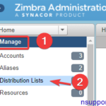 Tạo mail list (distribution list) và giới hạn user giửi vào zimbra