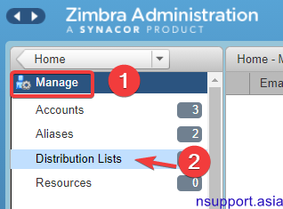 Distribution List cho Zimbra