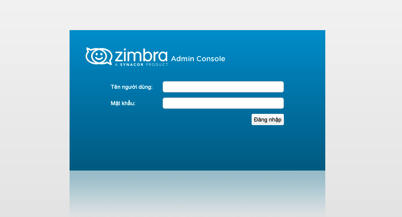 Trang login admin Zimbra