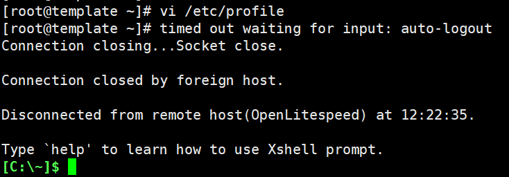 Tự động đăng xuất Linux Shell với TMOUT