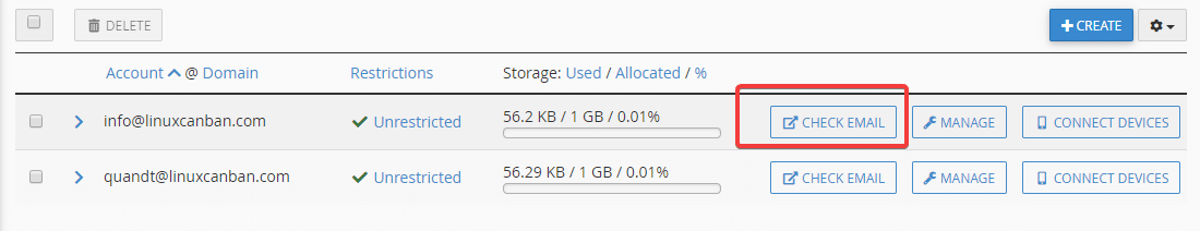 Hướng dẫn tạo và đăng nhập email trên cPanel 6
