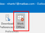Hướng dẫn khắc phục lỗi Working Offline trên Outlook