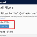 Hướng dẫn cấu hình bộ lọc email filters trên webmail cpanel