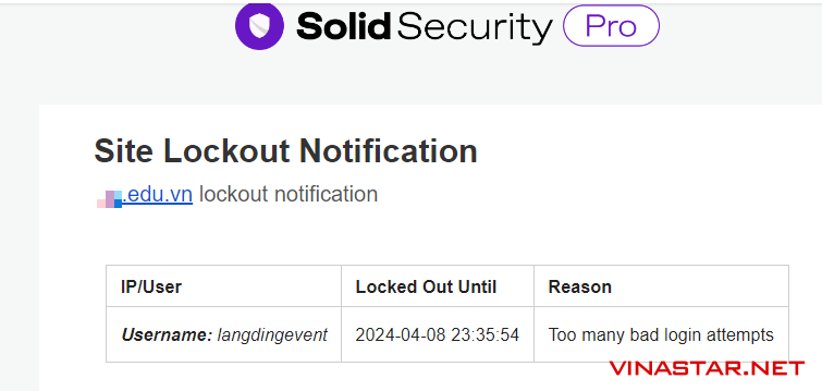 Thông báo “Site Lockout Notification” có nguy hiểm không? 2 Site Lockout Notification